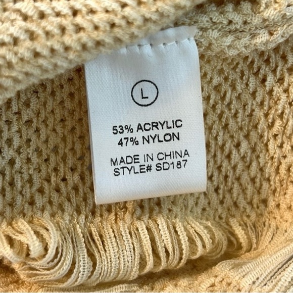 Fashion Nova,Los Cabos Crochet Dress in Ivory, Excellent Condition, Size L - Picture 11 of 15